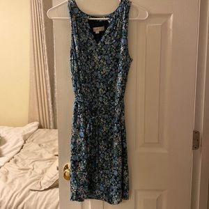 LOFT a-line floral print summer dress